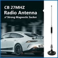 thumbnail image 1 of 27MHZ CB Radio Antennas Car Antennas Replacement Portable Indoor Outdoor Magnetic Heavy Duty Magnet Mount Mobile Car Radio Antenna for President Midland Cobra Uniden, 1 of 8