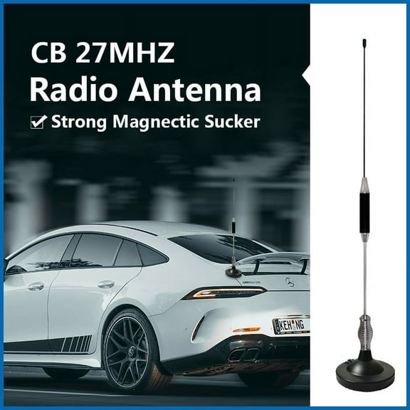 27MHZ CB Radio Antennas Car Antennas Replacement Portable Indoor Outdoor Magnetic Heavy Duty Magnet Mount Mobile Car Radio Antenna for President Midland Cobra Uniden