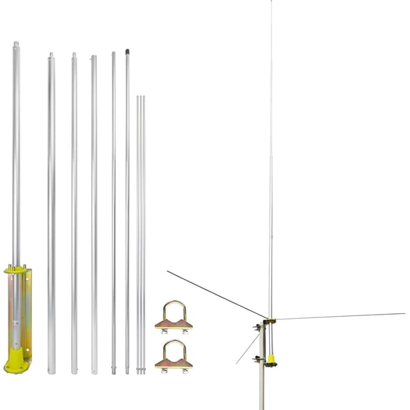 27MHz CB Base Station Antenna - 3.5dBi High Gain Aluminum Alloy Omni-Directional Antenna for 26-28MHz, for , , CB Radios | Handheld, Mobile, Truck & Vehicle Communication