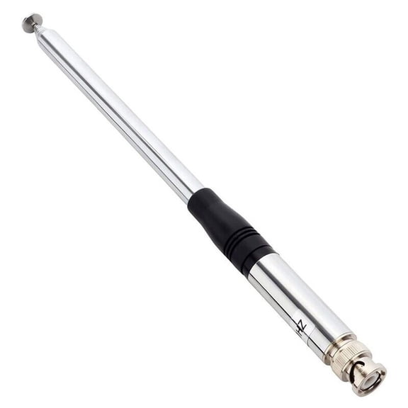 27MHz Telescopic Antenna for CB Handheld Radios, 9-Inch to 51-Inch Rod Whip with BNC Connector, forCobra Macon Radio Shack Models