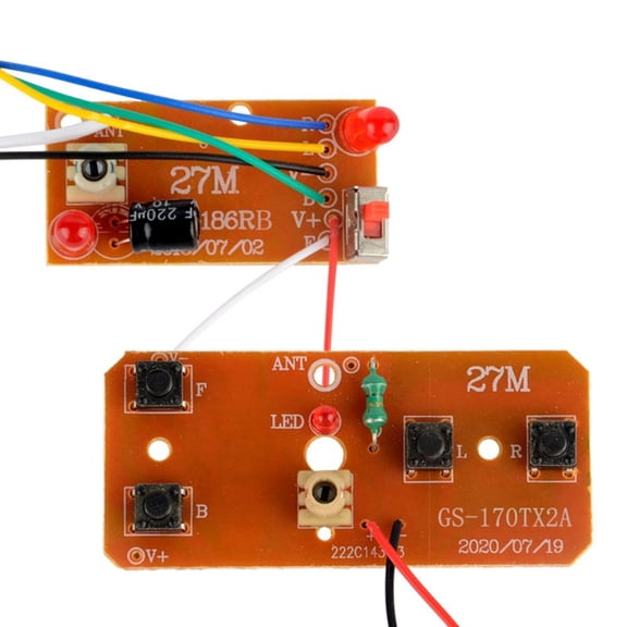 27Mhz Transmitter Receiver 4-Channel Rc Remote Control Fiberglass Construction