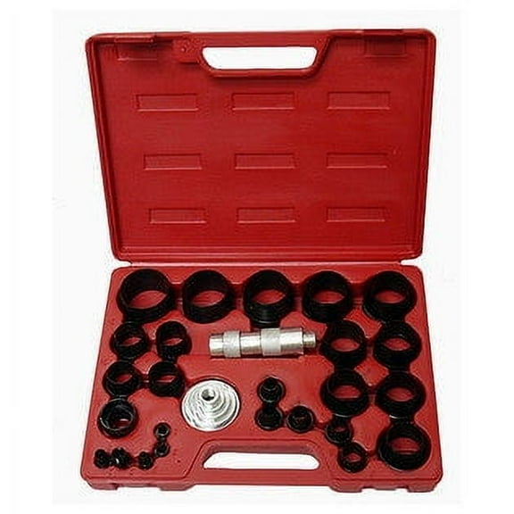 27PC Large Hand Hollow Hole Punch Set Kit for Gasket Leather Punching Steel Die Tool