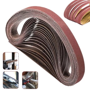 27PCS & 1x30 Abrasive Sanding Belts Pack MultiGrit Sandpaper for Belt Sanders (60, 80, 100, 120, 150, 240, 400 Grit) HeavyDuty Grinding/Sanding Kit