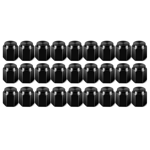 27PCS Hexagon Aluminum Valve Stem Caps , Universal Tire Valve Caps with Rubber O-Ring, Dust Proof Covers for Car SUV Truck Motorcycle Bike Bicycle, Auto Accessories