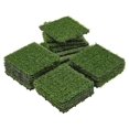 27PCS Turf Interlocking Deck Tiles Fake Grass Interlocking Carpet Tiles