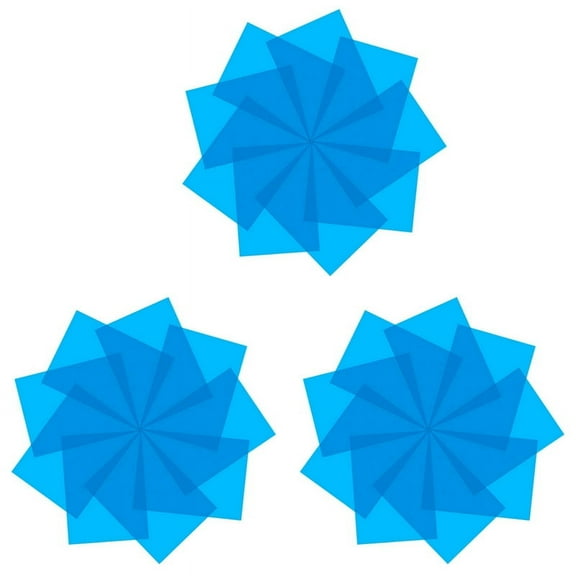 27Pcs Gel Light Filter Color Correction Colored Overlays Film Lighting Gel Filter for Film,Video,Photo,Stage (Blue)