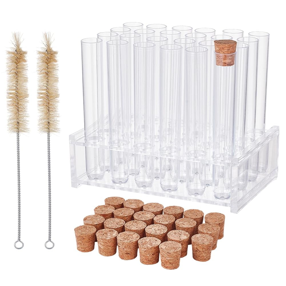 27Pcs/Set Acrylic Test Tube Rack Set 3.3x4.9x0.3 Inch Acrylic Tube ...