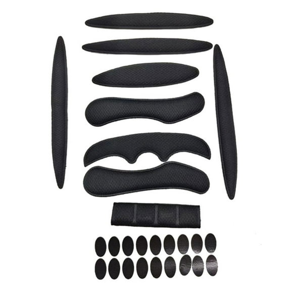 27Pcs/Set Cycling Helmet Sponge Pad Kit Breathable Washable Shock Absorbing Universal Mountain Road Bike Riding Helmet Padding Lining Cushion Kit
