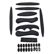 27Pcs/Set Cycling Helmet Sponge Pad Kit Breathable Washable Shock Absorbing Universal Mountain Road Bike Riding Helmet Padding Lining Cushion Kit
