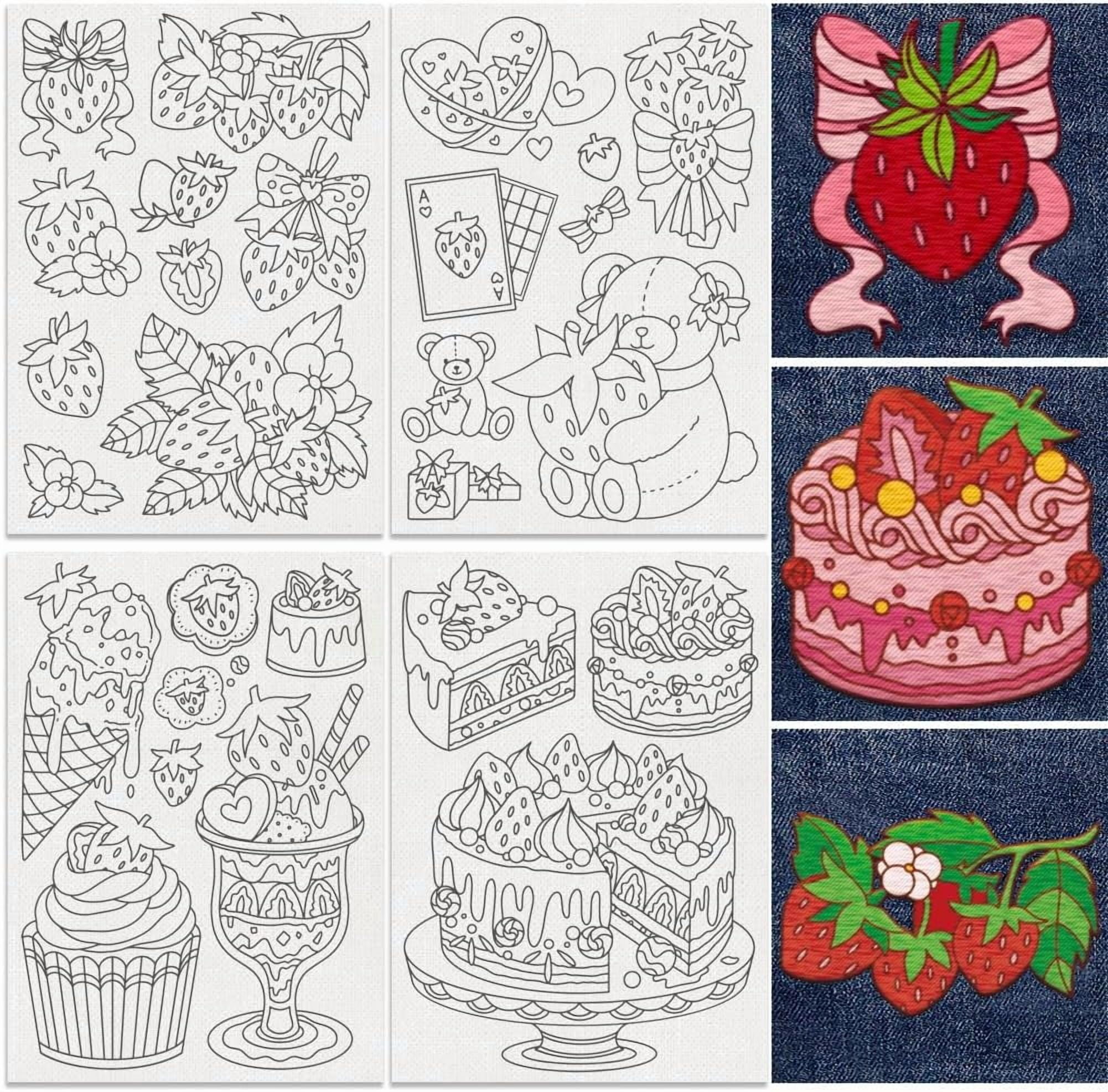 27Pcs Strawberry Embroidery Pattern Stabilizers 8.3"x11.7"Strawberry ...