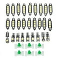 thumbnail image 1 of 27Pcs White In-Car Led Light Kit for - with 50Pcs Car Exterior Door Fastener Moulding Clip for, 1 of 8