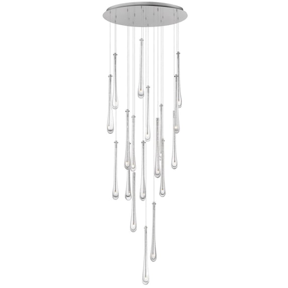27W 18 Led Pendant-18 Inches Tall And 25.5 Inches Wide-Satin Nickel Finish Et2 Lighting E24219-122Sn