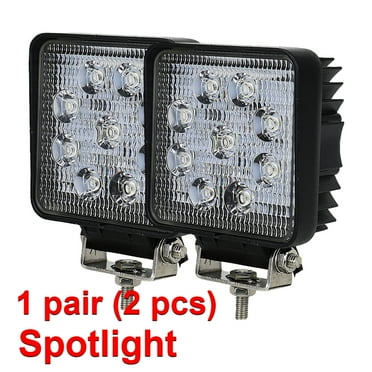 27W 4 Fog Light 12V 24V LED Work Light Bar Offroad 4X4 Spotlight for Jeep Truck Car Motorcycle Tractor SUV ATV LED Headlights