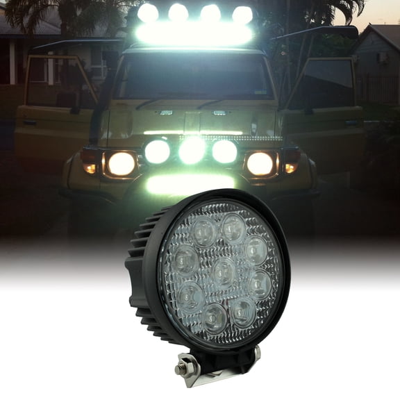 27W Round Spot LED Off Road Work Light for UTV/Jeep/Truck/SUV/ATV (More Options Available)