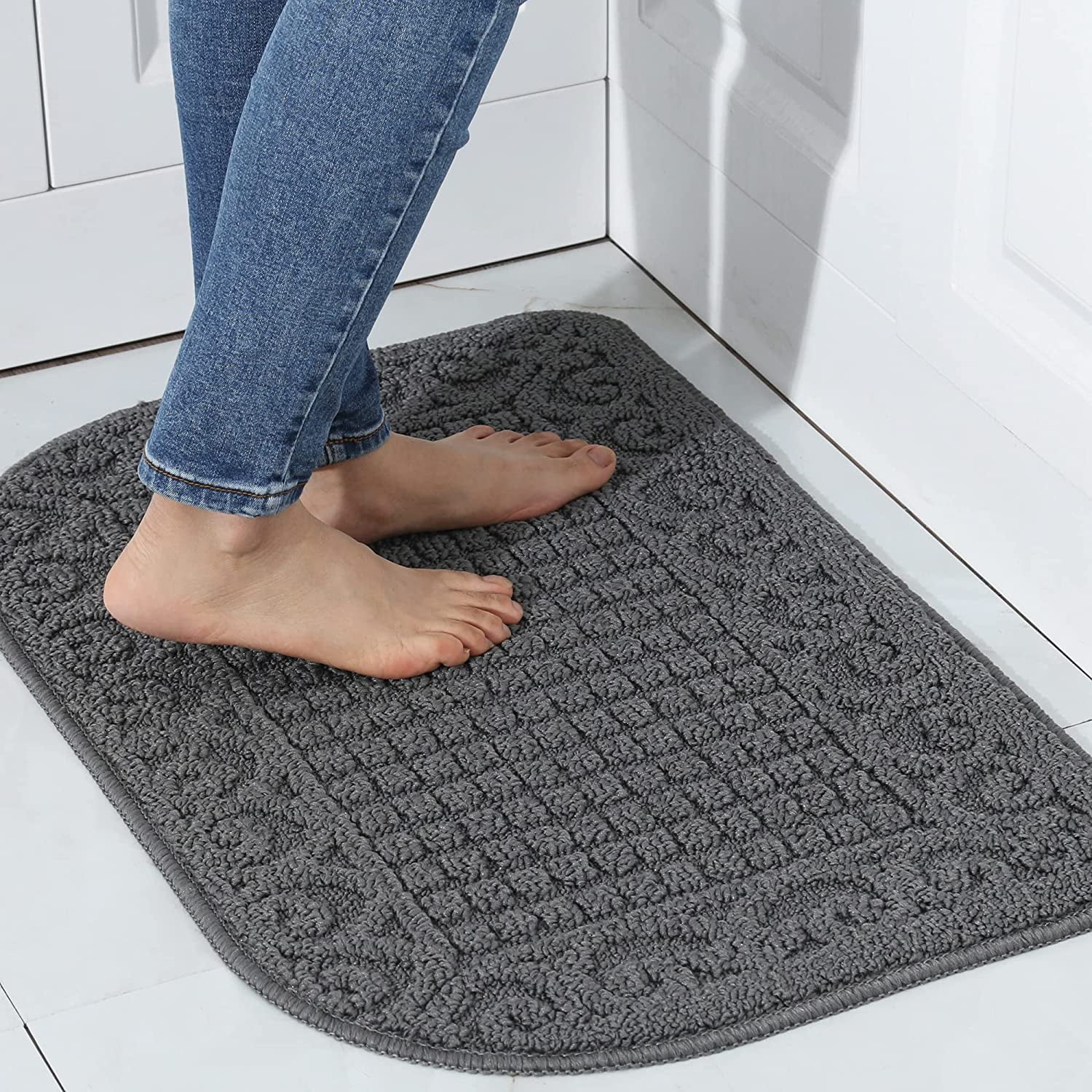 27X18 Inch Anti Fatigue Kitchen Rug Mats are Made of 100% Polypropylene ...