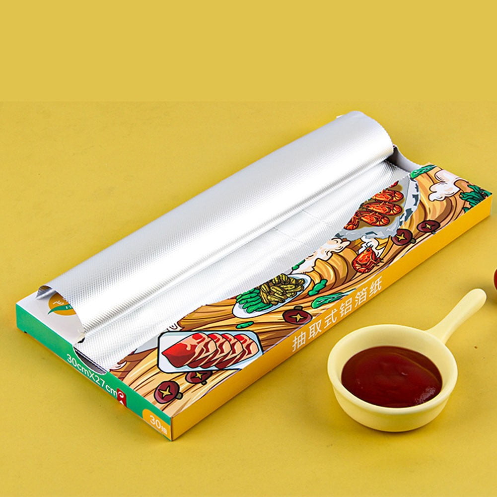 27X30Cm Wrap Aluminum Metal Tin Foil Paper Food Pack Cook Baking