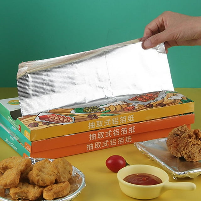 27X30cm Wrap Aluminum Metal Tin Foil Paper Food Pack Cook Baking