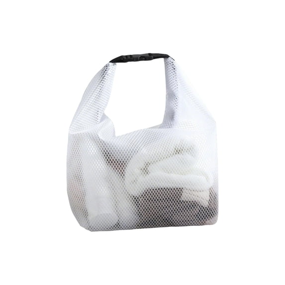 27cm Waterproof Beach Storage Bag - Large Capacity for Wet Dry Gear, with Mesh Design and Portable Handle - for Men Women Outdoor Sports Travel Swimming Shower