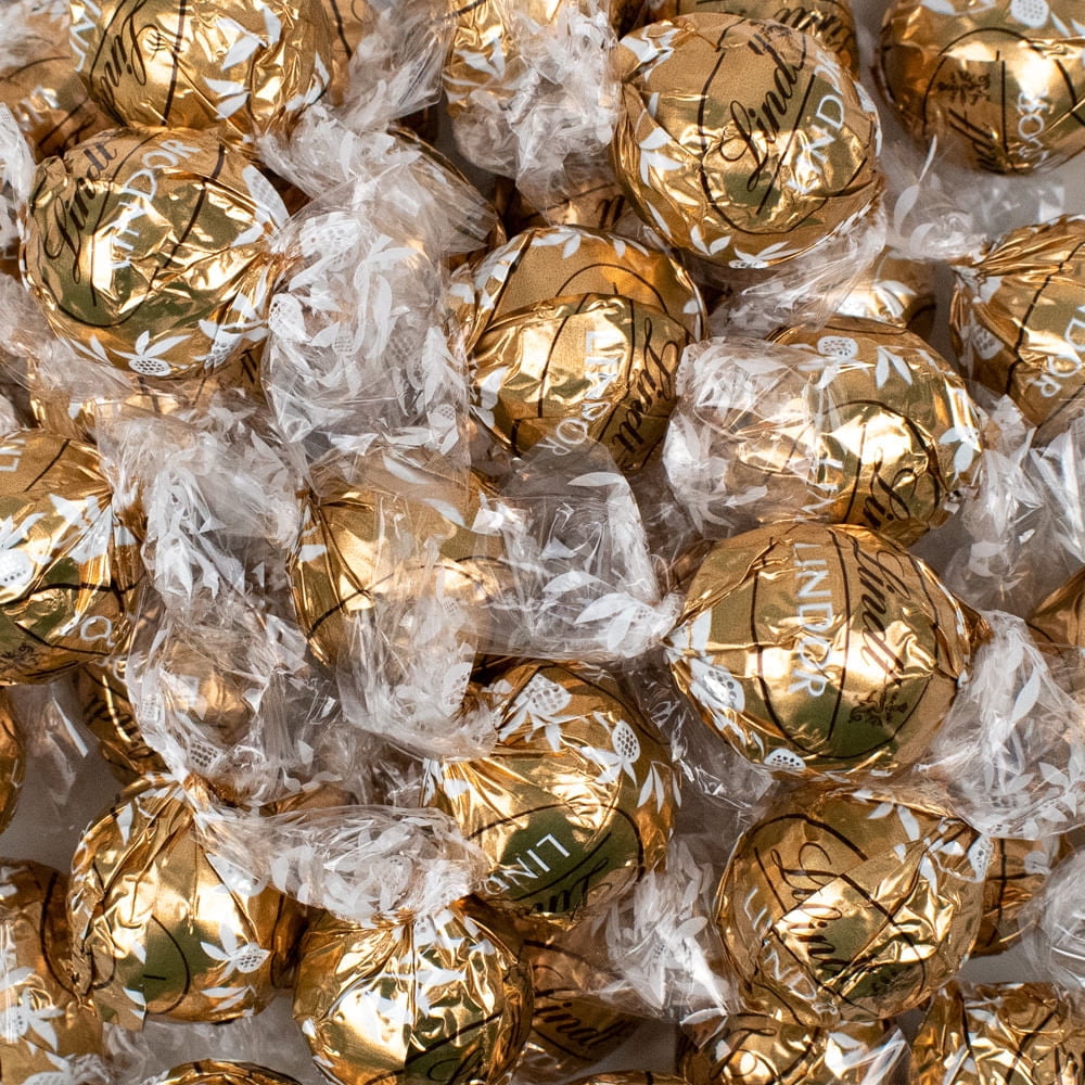 27ct Gold Fudge Swirl Chocolate Bulk Individually Wrapped Lindor Candy ...