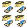 thumbnail image 1 of 27ft Yellow 4 Pack Heavy Duty Motorcycle Ratchet Tie Down Straps 27ft*2inch, 1 of 16