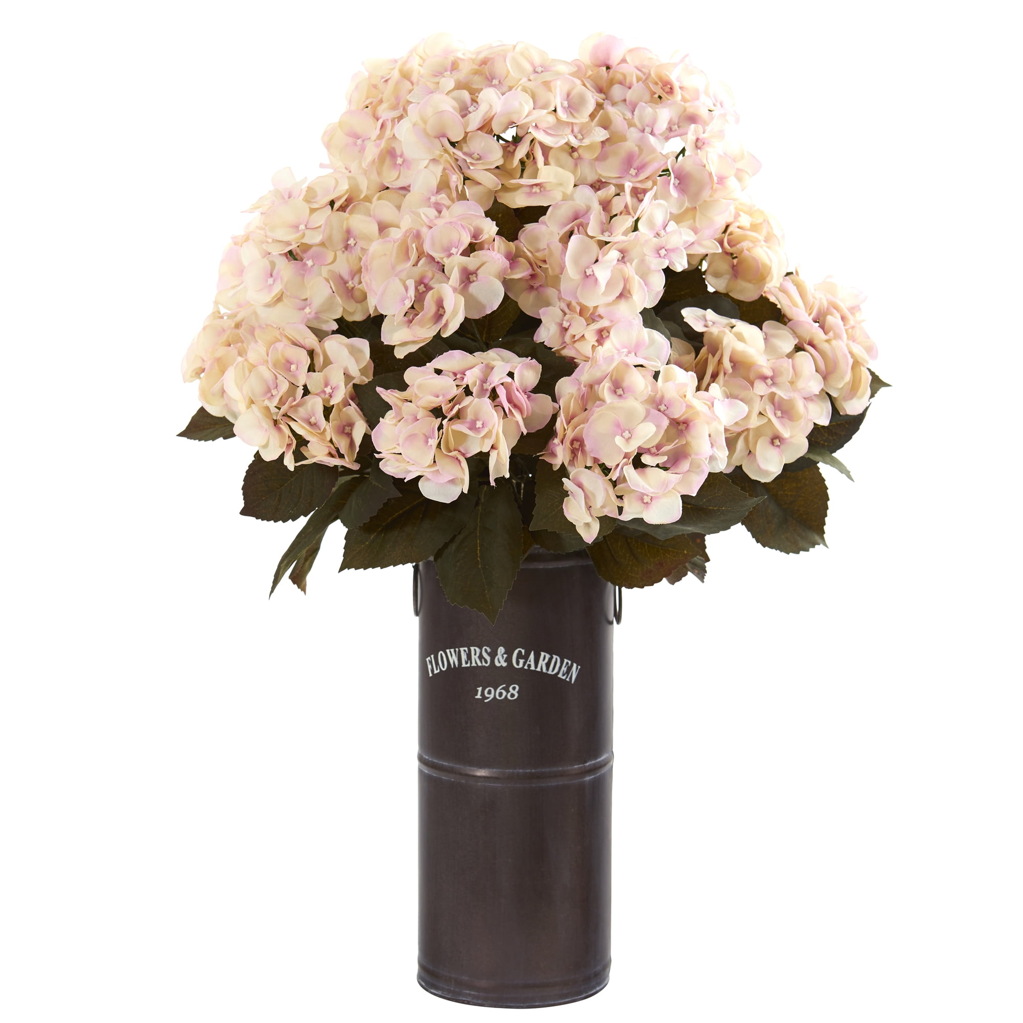 27in. Hydrangea Artificial Plant in Decorative Planter
