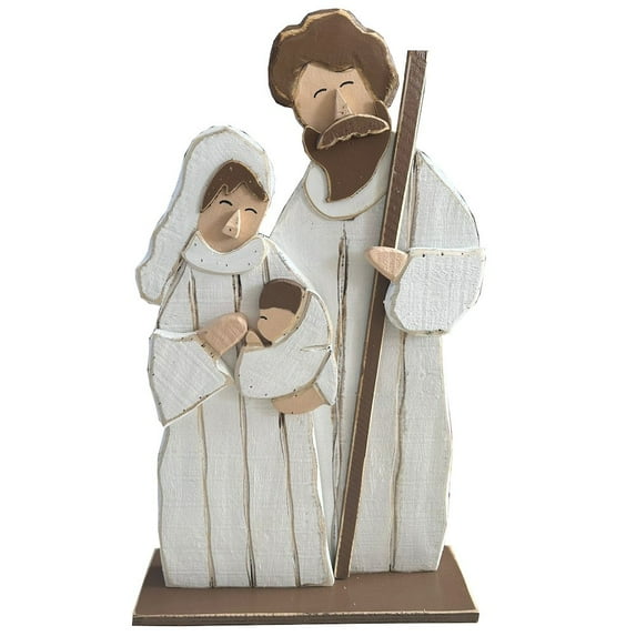 Hi-Line Gift Ltd. 27in Wooden Nativity Christmas Decor Indoor Outdoor Use