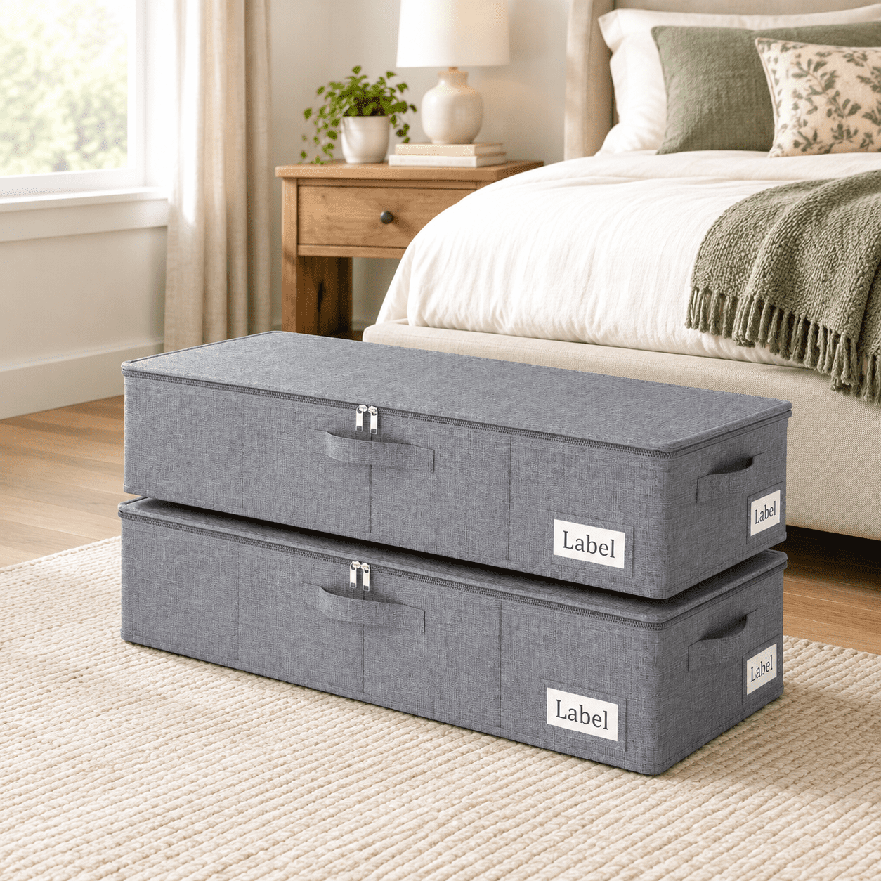 27l Underbed Storcontainers 2 Pack Closet Organizers Grey - Walmart.com