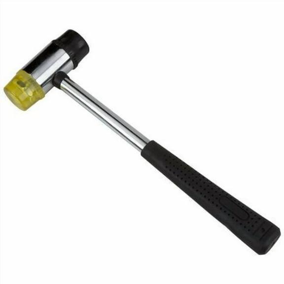 27mm Rubber Hammer, Non-Slip Rubber Handle, Double-Sided Soft Mallet with for Leather, Jewelry and Home Improvement