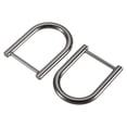 thumbnail image 1 of 27mm U Shape Horseshoe D-Rings Zinc Alloy Electroplated Black 4 Pack, 1 of 5