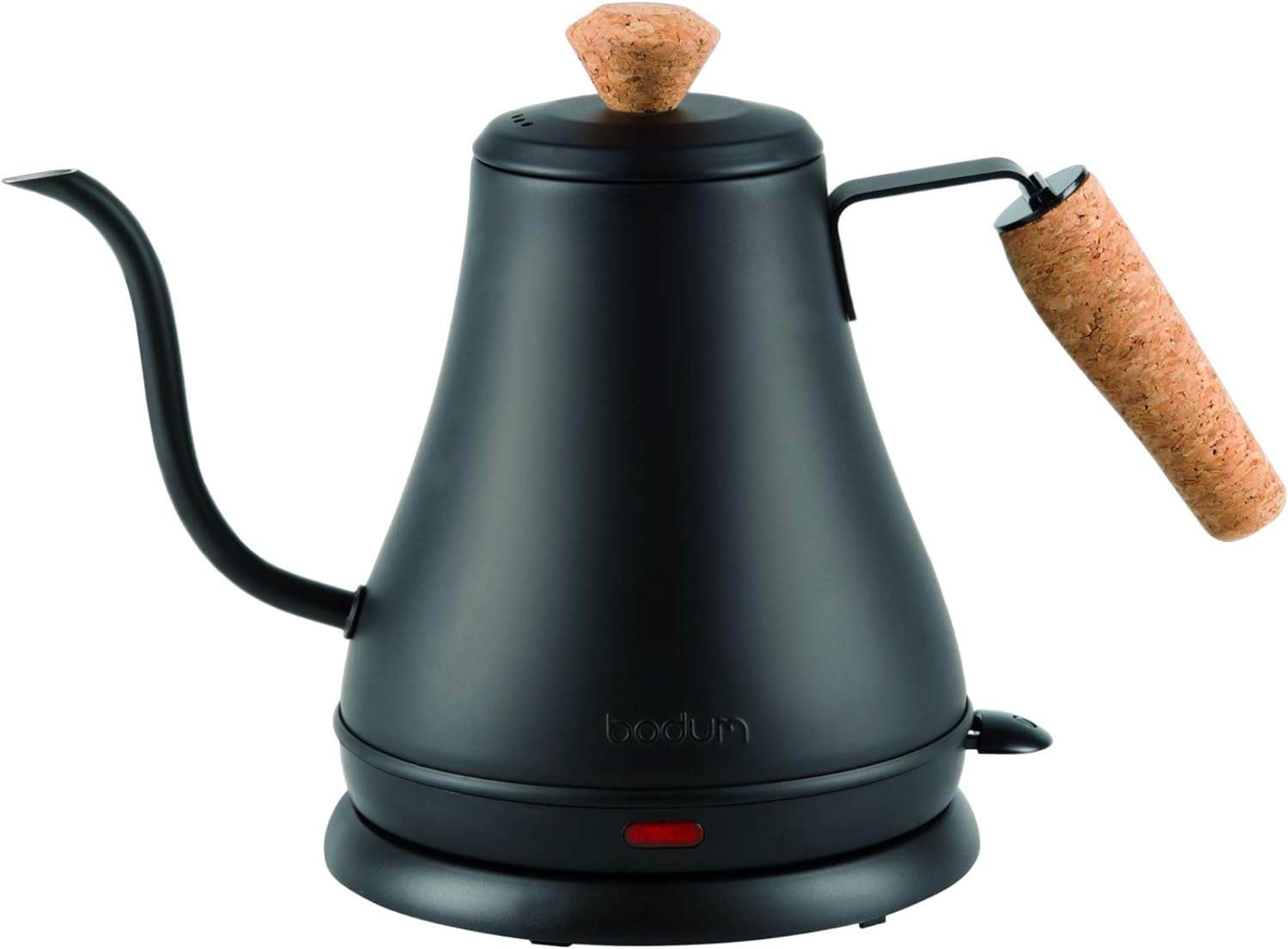 Matte Black Stainless Steel Gooseneck Electric Kettle, 27 Ounce