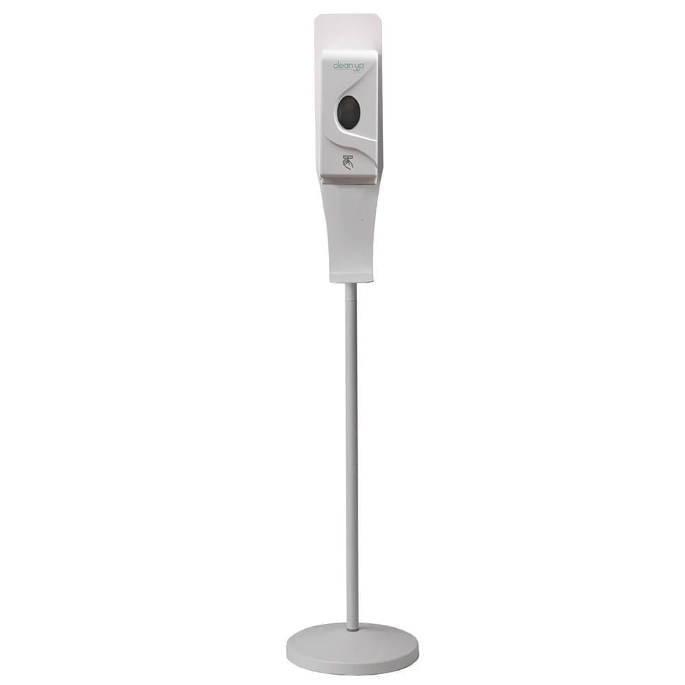 27oz Gel Soap and Hand Sanitizer Dispenser Floor Stand White