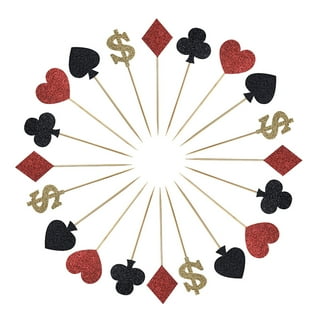  Poker Birthday Party Decorations/Poker Theme Party Supplies  Casino Party Decoration Supplies Casino Theme Party,Las Vegas Themed  Parties,Casino night ,Casino Birthday Déco/Women 40th/50th Birthday : Toys  & Games