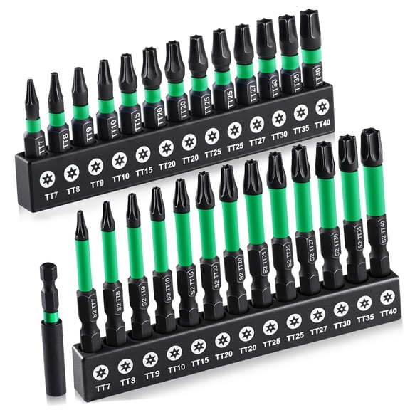 27pcs Industrial Hexagonal Security Bit Set Steel Assorted Screwdriver Bits Impacts Set