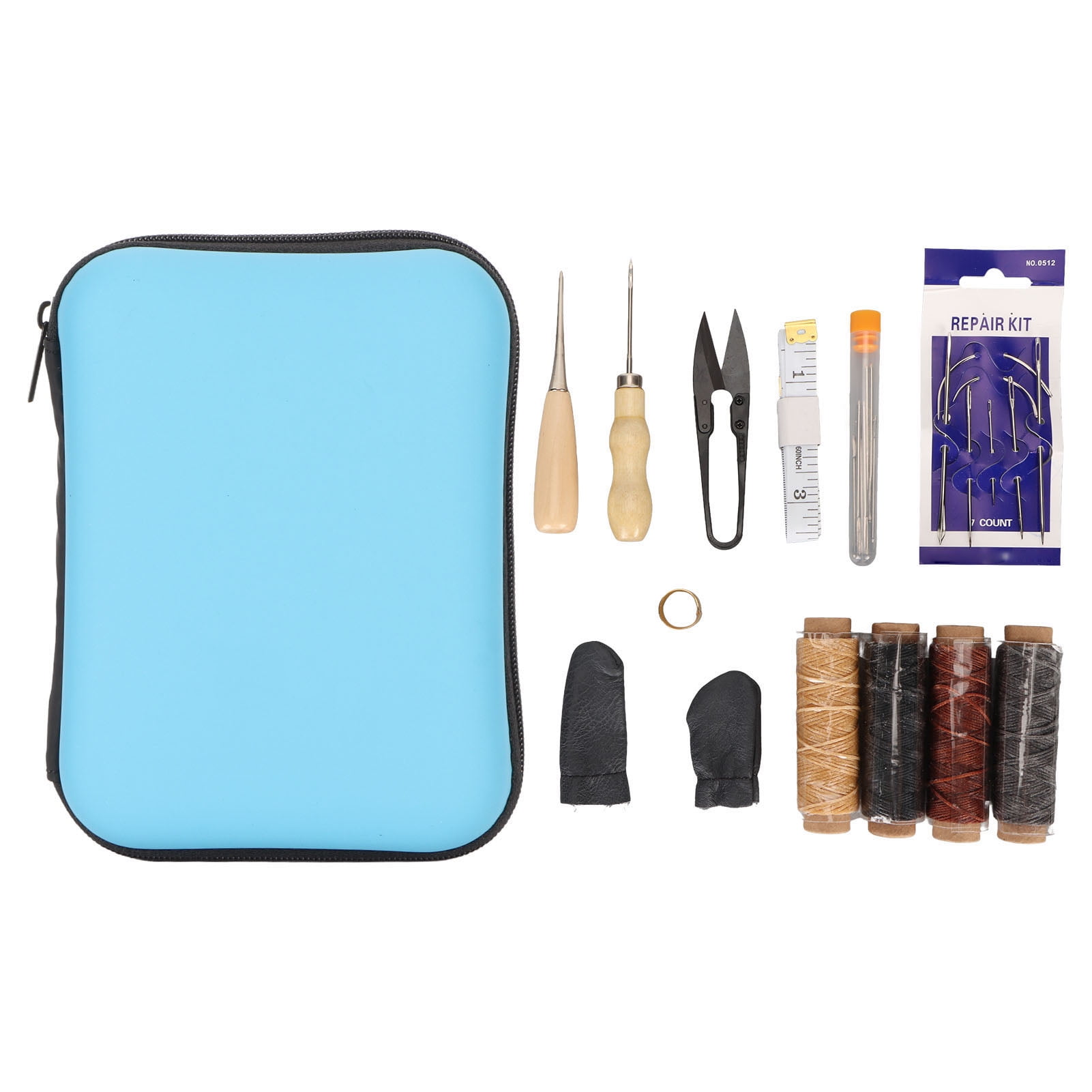 27pcs Leather Sewing Kit Professional Waxed Thread Leather Working
