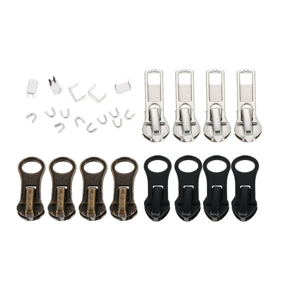 27pcs Metal Zipper Pullers Clothing Pants Zipper Slider Replacement Accessories