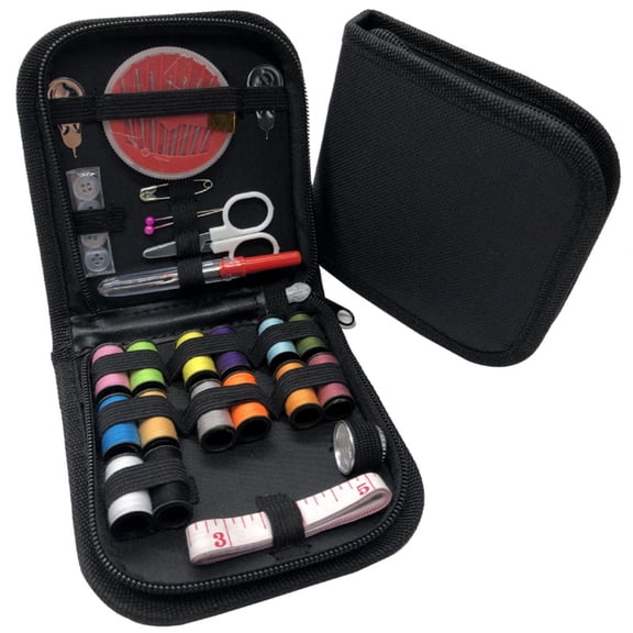 27pcs Portable Multifunctional Sewing Tool Set,A Complete Sewing And Repairing Tools Including Thread,Needle,Scissors,Buttons And Accessories - Suitable For Beginners With Travel Sorting Bag