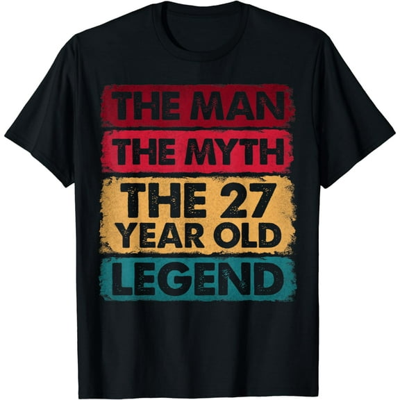 27th Birthday 27 Year Old Gifts Legend Limited Edition T-Shirt