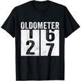 thumbnail image 1 of 27th Birthday Gift Funny Oldometer 26-27 Shirts 27 Years Old T-ShirtMen and women, Black T-shirt, size: Extra large, 1 of 4