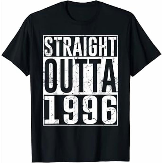 27th Birthday Gifts Straight Outta 1996 Vintage 27 Years Old T-Shirt