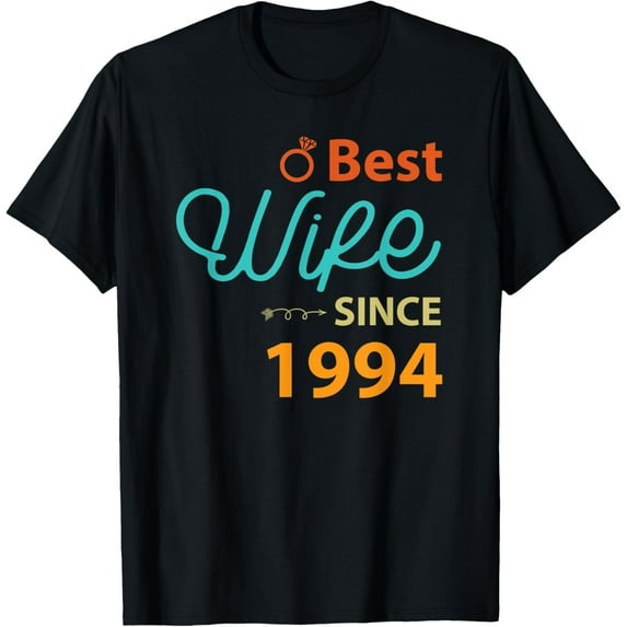 27th Wedding Anniversary Gift Best Wife Since 1994 T-Shirt