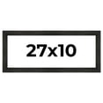 thumbnail image 1 of 27x10 Frame Black Rustic Barnwood Solid Wood Picture Frame | 1.5 Inch Moulding Width | Includes UV, 1 of 8