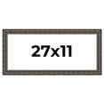 thumbnail image 1 of 27x11 Frame Black Bamboo Solid Wood Picture Frame Width 1.5 Inches | Interior Frame Depth 0.5, 1 of 8