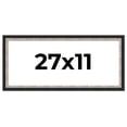 thumbnail image 1 of 27x11 Frame Silver Real Wood Picture Frame Width 1.25 Inches | Interior Frame Depth 0.75 Inches |, 1 of 8