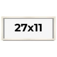thumbnail image 1 of 27x11 Frame White Wheat Solid Wood Picture Frame | Moulding Width 0.75 Inches | Interior Depth 0.5, 1 of 8