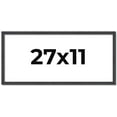 thumbnail image 1 of 27x11 Rustic Brown Real Wood Picture Frame Width 0.75 inches | Interior Frame Depth 0.5 inches |, 1 of 8