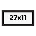 thumbnail image 1 of 27x11 Shadow Box Black Solid Wood Display Picture Frame | 1 Inch Rabbet Depth | | 1.375 Inch, 1 of 4