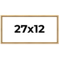 thumbnail image 1 of 27x12 Frame Beaded Gold Solid Wood Picture Frame | 0.75 Inches Moulding Width | Liscio Oro, 1 of 8