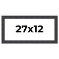 thumbnail image 1 of 27x12 Frame Brown Rustic Solid Wood Picture Frame 1.5 Inches Wide | Interior Frame Depth 0.5 Inches, 1 of 8