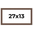 thumbnail image 1 of 27x13 Frame Brown Farmhouse Solid Wood Picture Frame Width 1.5 Inches | Interior Frame Depth 0.5, 1 of 8