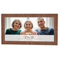 thumbnail image 1 of 27x13 Frame Brown Farmhouse Solid Wood Picture Frame Width 1.5 Inches | Interior Frame Depth 0.5, 1 of 8